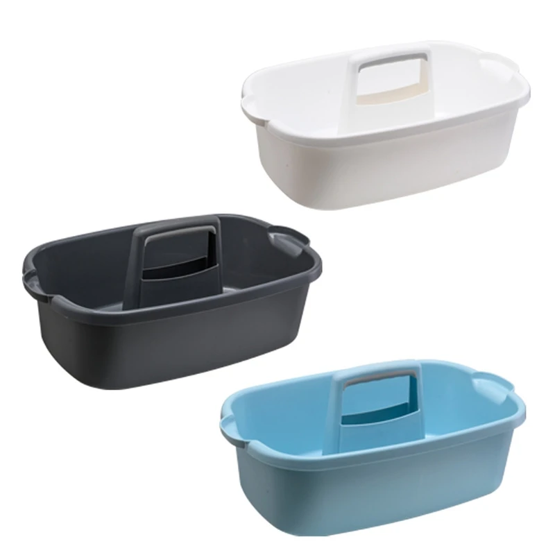 Portable Storage Basket Bathroom Storage Container Bath Brush for Home Kitchen Living Roon Sundry Organization