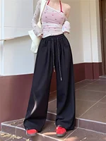 Straight Wide Leg Loose Pant Women Fahsion 2025 Spring Summer New Baggy Sweatpants High Waist Csual Street Pants Chic Trousers - Image 4
