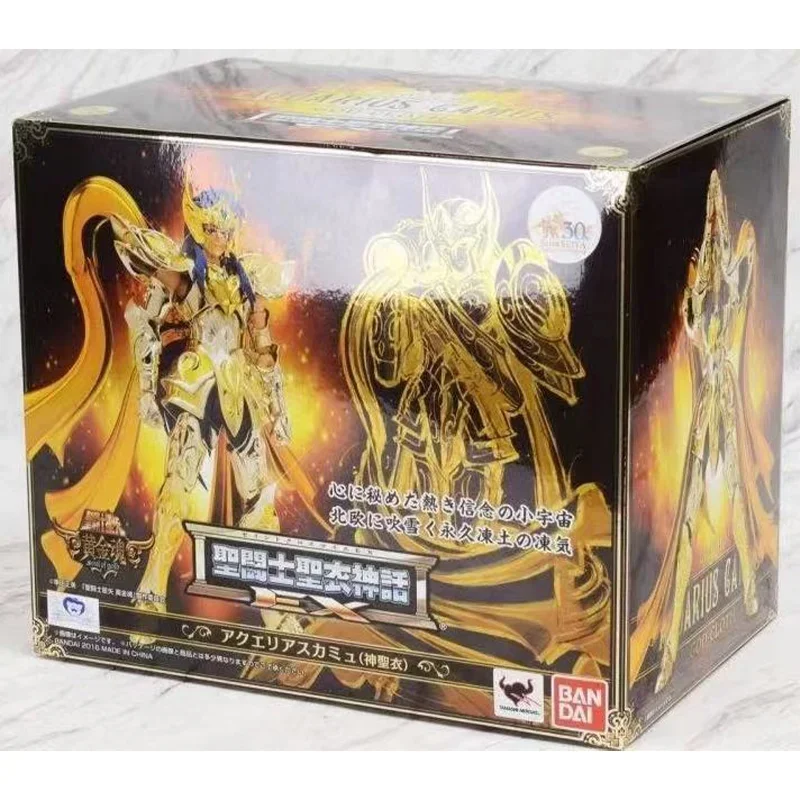 

Original BANDAI Saint Cloth Myth EX Aquarius Camus God Cloth Saint Seiya Soul Of Gold In Stock Anime Figures Model Toys