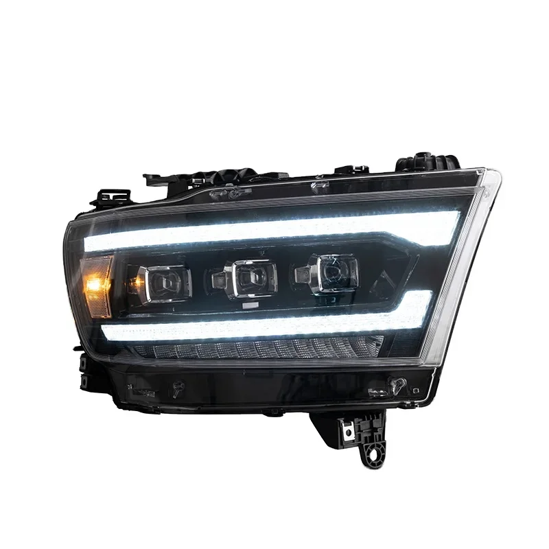 공장 전체 LED 전조등 조립 2019 2020 2021, 닷지 램 1500 전조등용 순차 방향 지시등 포함