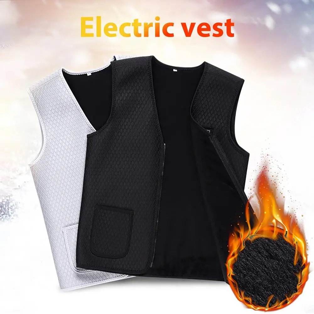 Description Picture 4 of itemElectric Heated Jacket Men Women Sportswear Heated Coat Winter Skiing Electric Heated Vest USB Heating Jacket For Camping Hiking