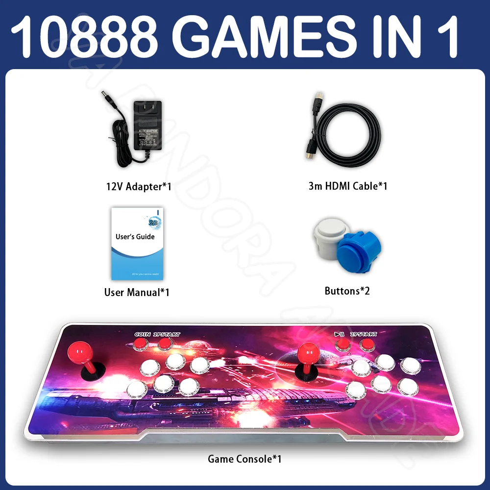 3D Wi-Fi Pandora Saga Ex Arcade Console Box 18S Pro 10888