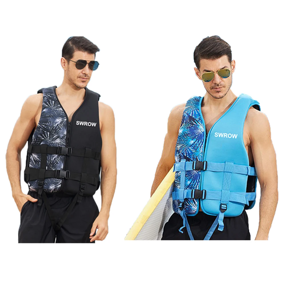 Neoprene Safety Life Vest for Adults and Children, Water Sports, Fishing, Kayaking, Boating, Swimming, Drifting, Outdoor adjustable waist training belt versatile sports training belt for football rugby d ring quick release 1 3m long for adults