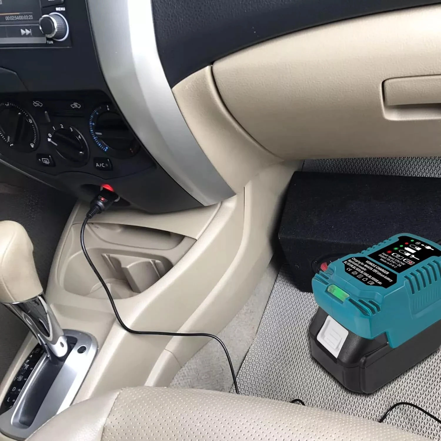 Mini Car Charger For Makita For Milwaukee For Dewalt 18V Lithium Ion Battery Car