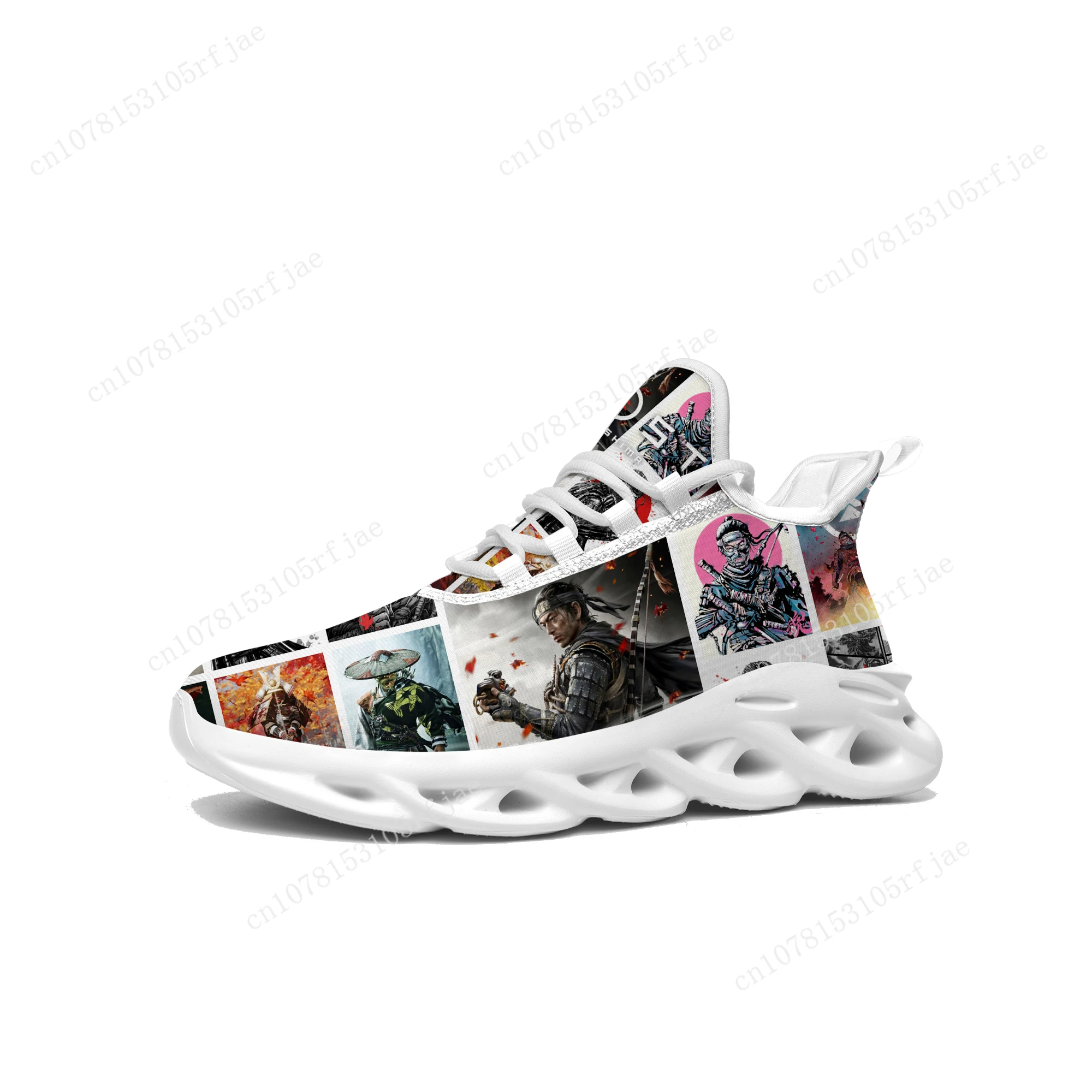Ghost of Tsushima Sneakers Cartoon Game Men Women Teenager Sports Running Shoes High Quality Fashion Custom Built Lace Up Shoes