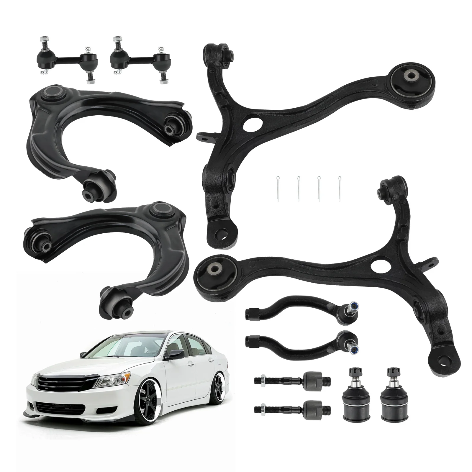12 Pcs Front Upper and Lower Control Arm Assembly for Honda Accord 2008 ...