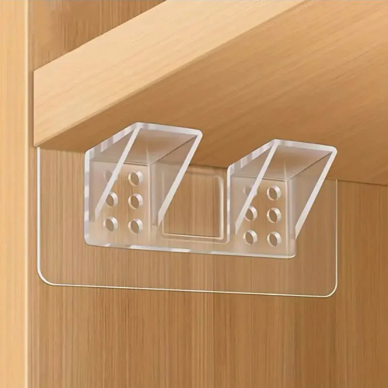 Shelf Support Pegs 6/12pcs Shelf Support Peg Self Adhesive Clips Partition Pin Kitchen Cabinet Book Shelves Closet Brackets Clapboard Layer
