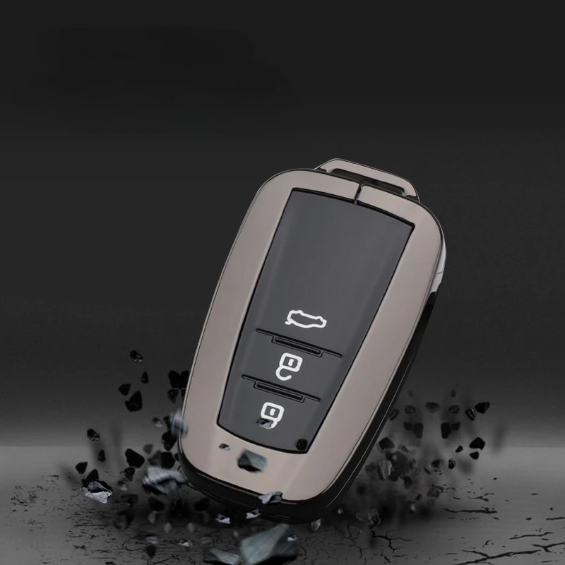 Custodia per chiave a distanza per auto in lega di zinco Tpu Shell Fob per Toyota Corolla Prius Camry CHR C-HR RAV4 Altis Land Cruiser Prado Keyless - Saac4bd1eae7f46d99ae75bfe7da3eccc8