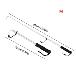 Versatile Fish Grip with Barbed Harpoon Hook for Outdoor and Ice Fishing Adventures (White M)