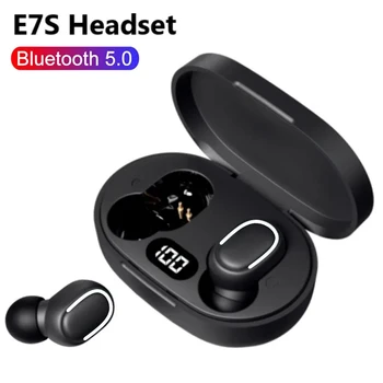 TWS E7S Wireless Earphone Bluetooth 5.0 Headphone Gaming Headset Sport Earbuds Noise Cancelling Headset with mic for Ios Android