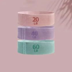 Fabric Elastic Resistance Bands for Yoga, Pilates, and Gym Workouts (3PCS SET)
