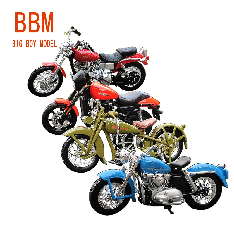 

Diecast 1/18 Scale Harley Road Glide Alloy Simulated Motorcycle Model Simulation Collection Ornament Scene Display Toy for Boy