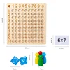 Montessori Multiplication Wooden Board Game Kids Learning Educational Toys 99 Multiplication Table Math Addition Teaching Aids 6