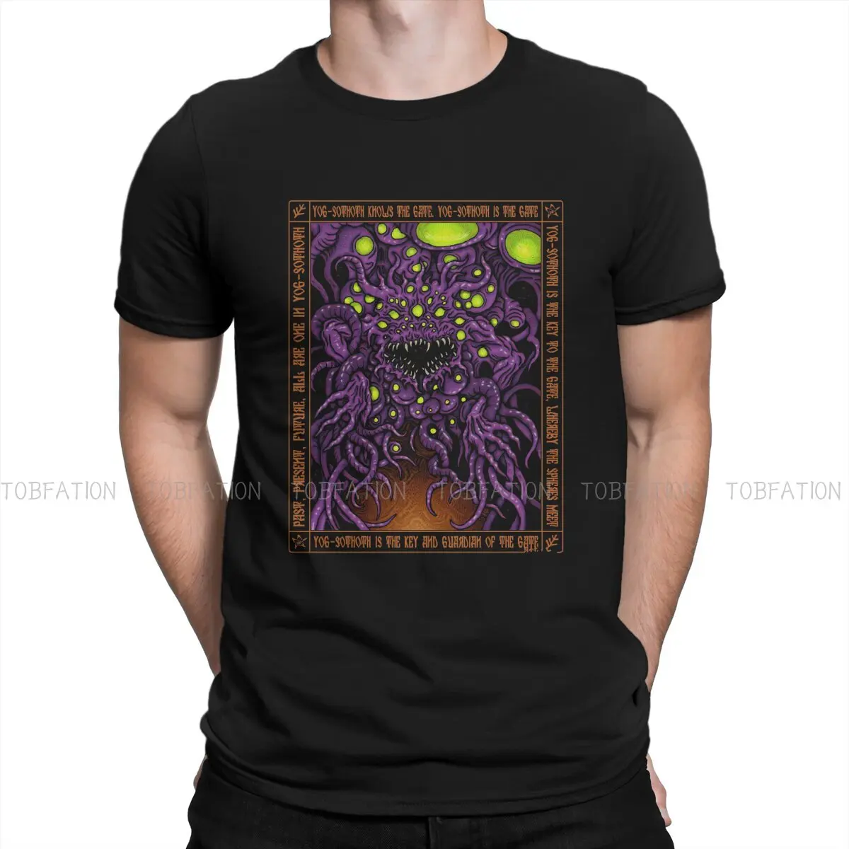 Magliette Girocollo Yog Sothoth Icon Cthulhu Mythos Hp Lovecraft Horror Great Old Ones Personalizza Homme T Shirt Hipster Tops
