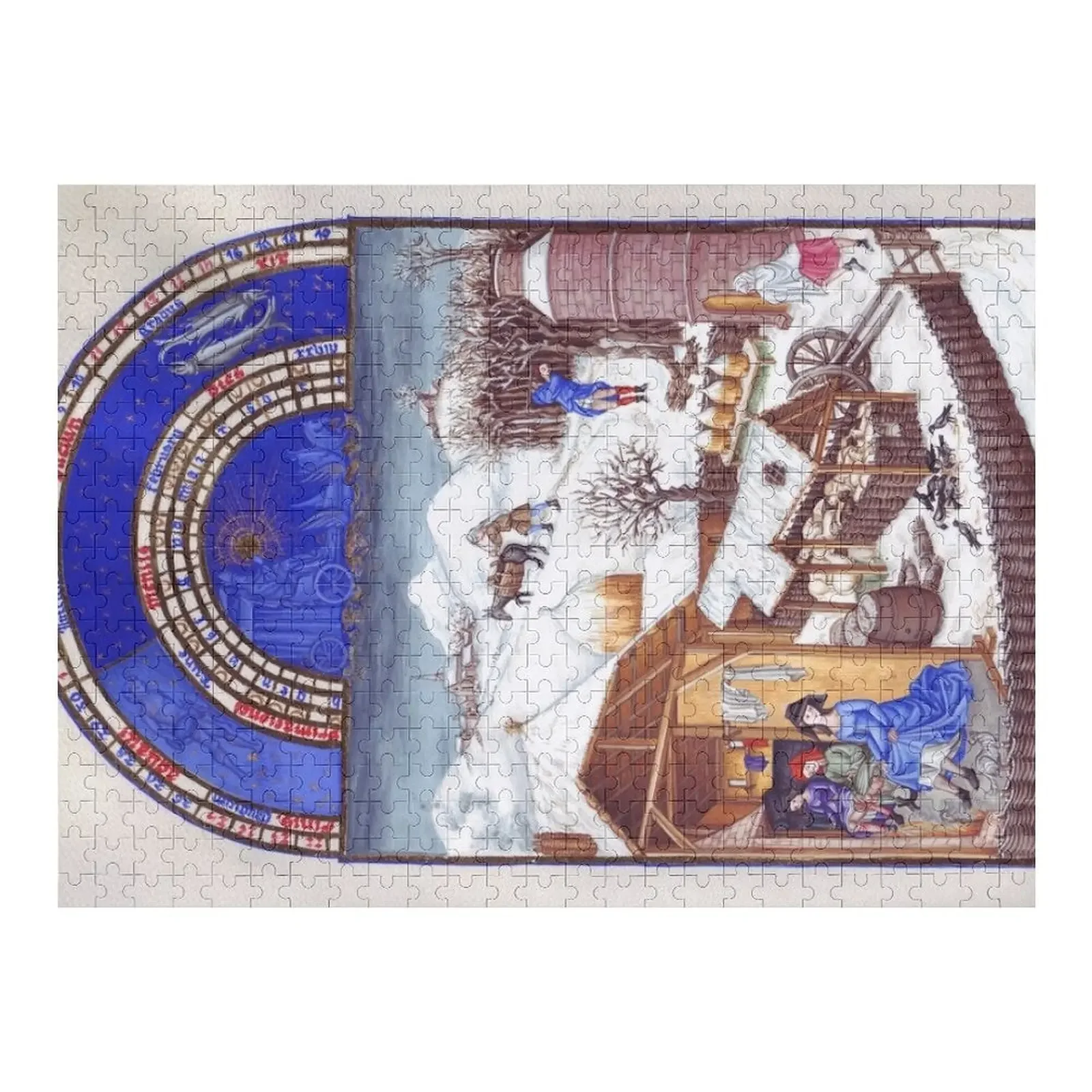 Très Riches Heures du Berry - Frères de Limbourg Jigsaw Puzzle Diorama Accessories Personalized Gifts Puzzle