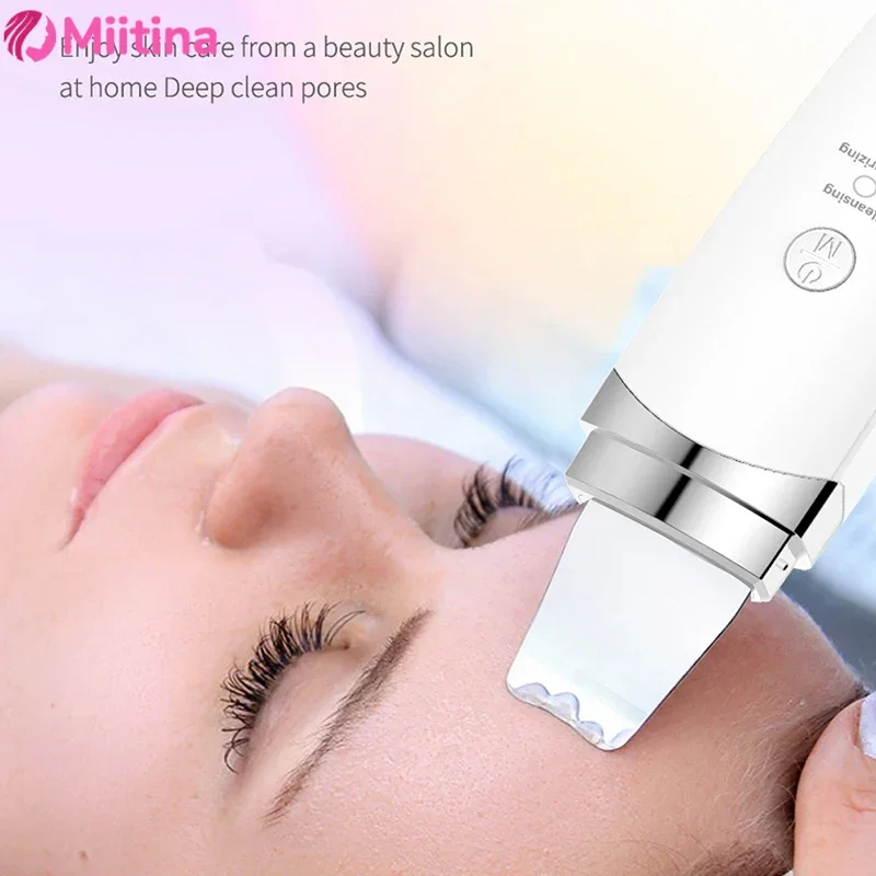 Ultrasonic skin scraper, pore cleaner, facial cleanser, blackhead remover, beauty scraper, import and export scraper
