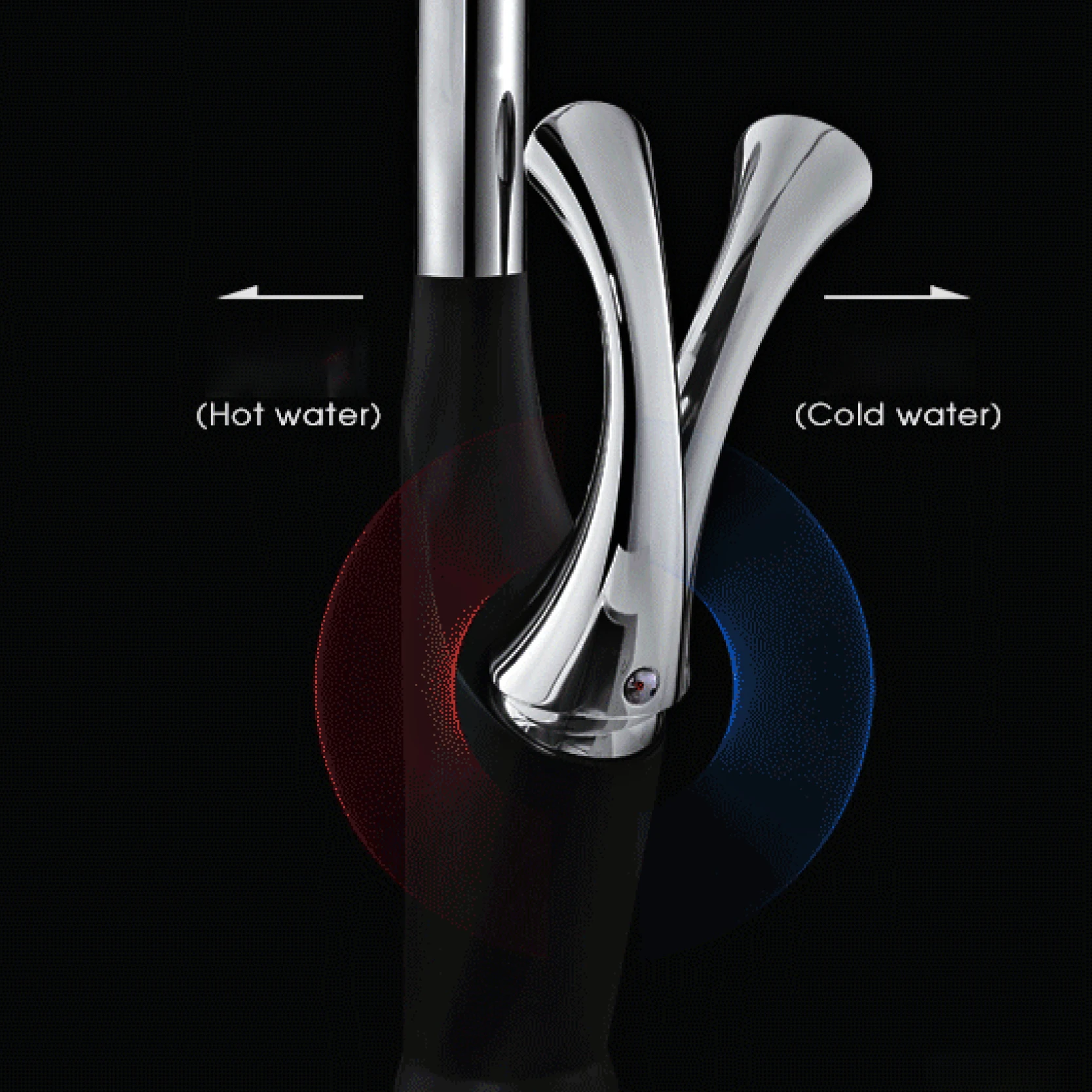 Luxury black brass touch switch kitchen faucet single handle ceramic valve core hot&cold water pull-out type 3-function sink Tap 6