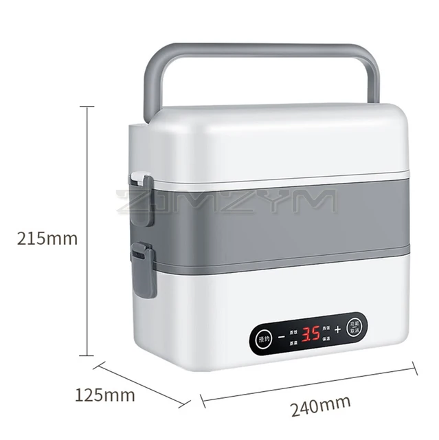 Lancheira Elétrica, Painel Inteligente de Camada Dupla 300W Reserva de  Aquecimento Lancheira Aquecida para Escola para Estudantes