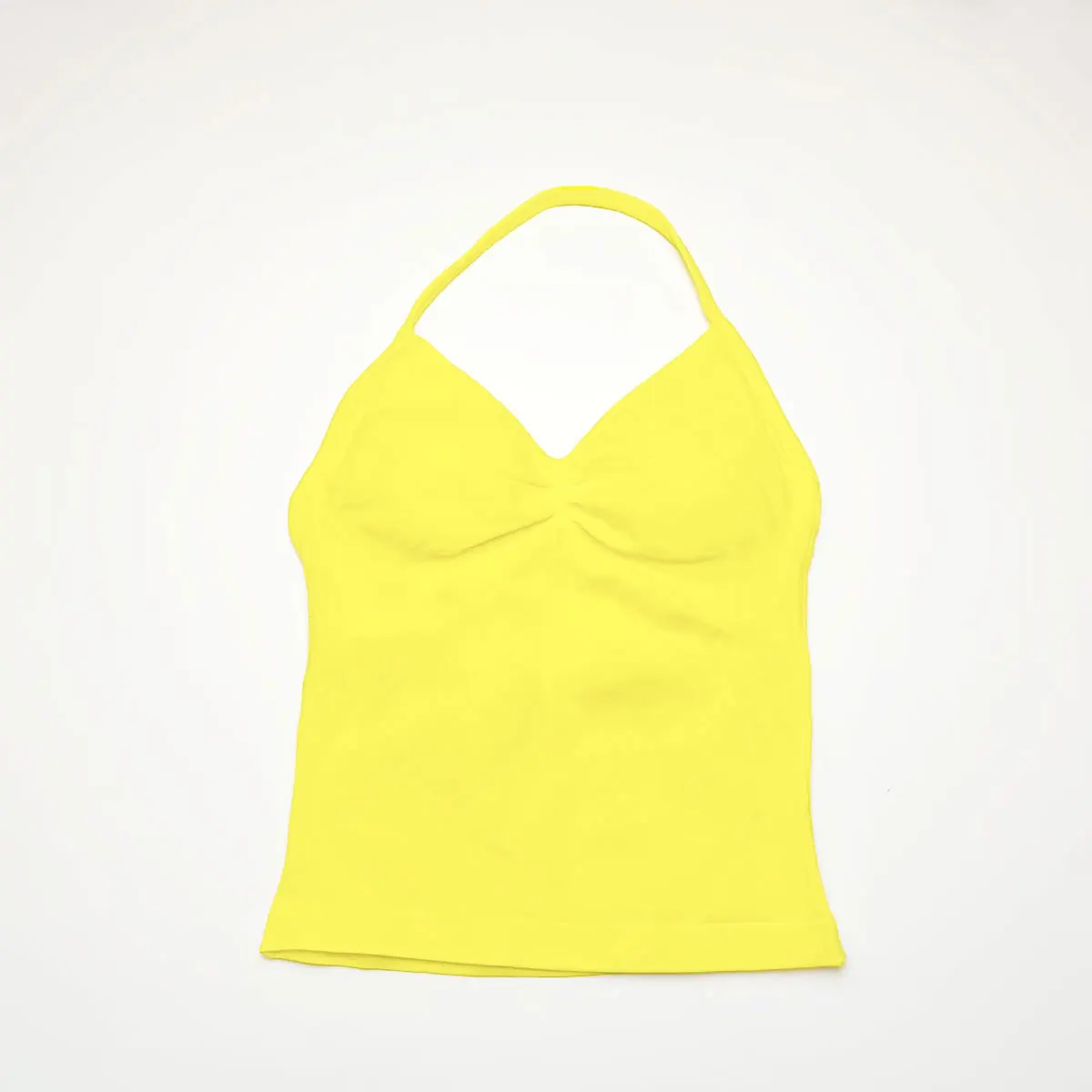 NCLAGEN Women's Strappy Yoga Vest - Impact Longline Sports Top with Stylish Back Design