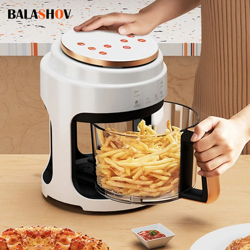 Air Fryer 220V Fully Automatic Intelligent Oil-free Non-stick Air Fryer  Electromechanical Oven Multi-functional Electric Fryer