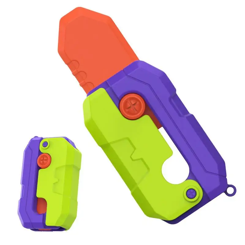 

3D Printing Gravity Jump Small Radish Knife Mini Model Student Prize Pendant Creative Toy Gift for Boys