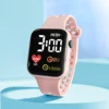Children's Smart Watch Personalized Fashion Square Love Electronic Watch Boys and Girls Sports Watch Bracelet 1