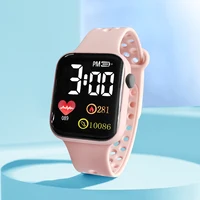 Children's Smart Watch Personalized Fashion Square Love Electronic Watch Boys and Girls Sports Watch Bracelet 1