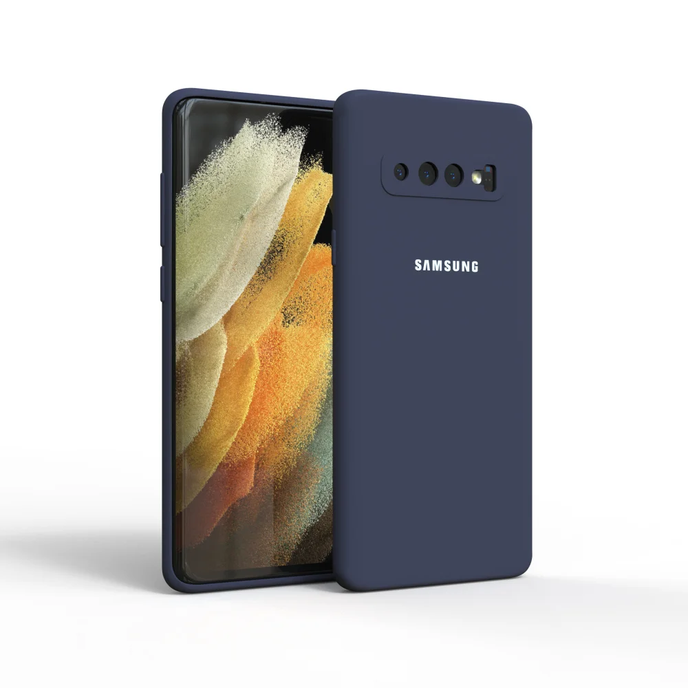 High-Quality Soft-Touch Silicone Protective Case for Samsung Galaxy S10 Series