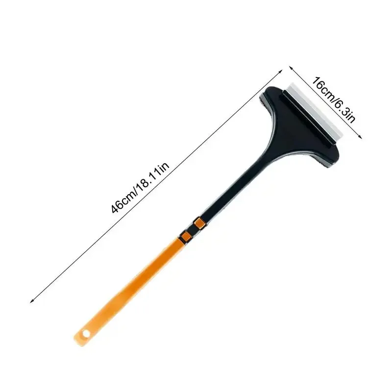 2 in 1 Window Screen Cleaner Brush Extendable Handle Dual Sided Squeegee Scrubber No Disassembly Required Anti Dust Cleaning Too 2