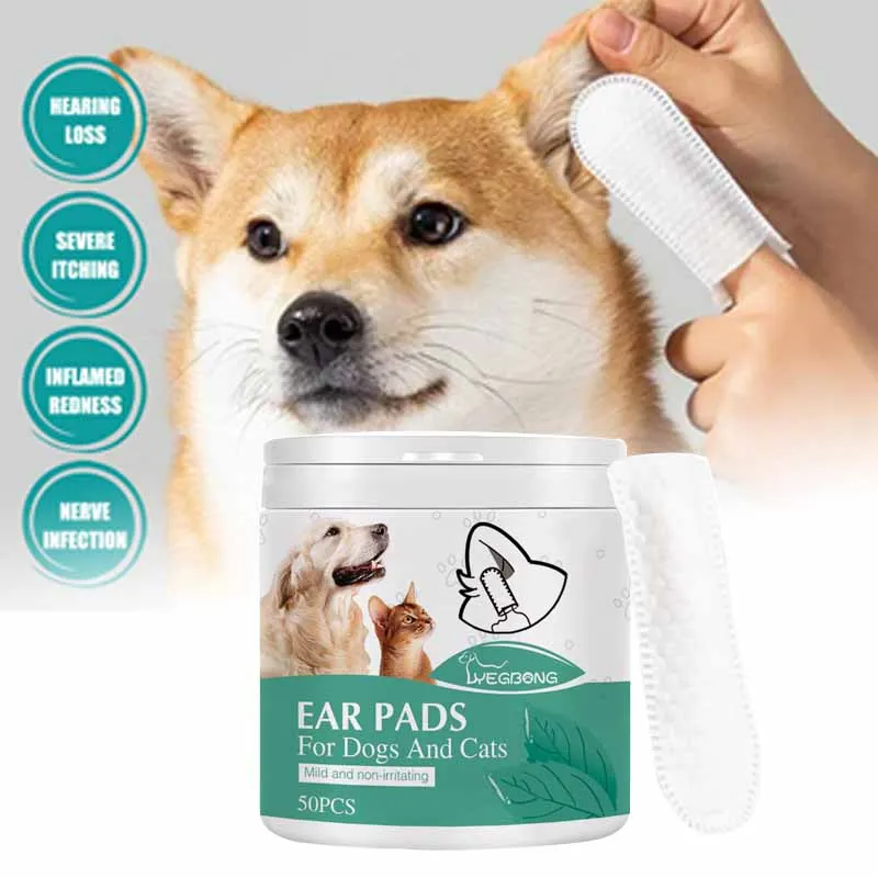 Pet Ear Cleaning Wipes 50pcs Cat Dog Eye Tear Ear Stain Remover Grooming Towel Cat Dog Wet Wipe pet cleaning wipes