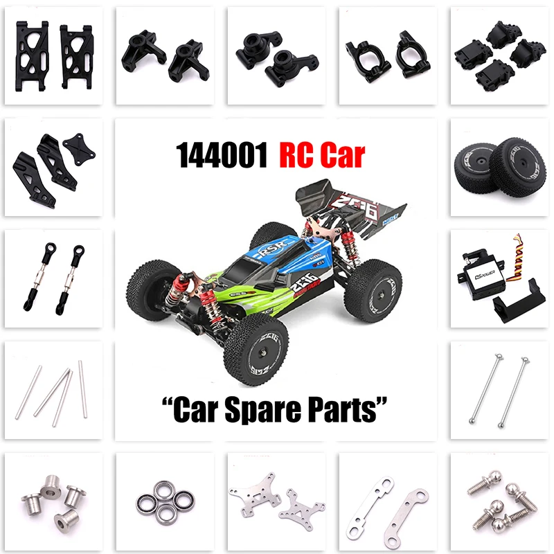 WLtoys 1/14 144001 RC Original Car Shell Shock Absorber Front Rear Tire