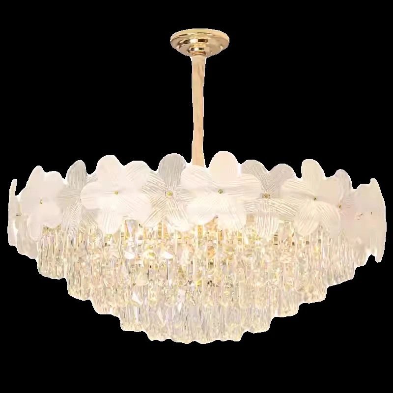 Small Flower Crystal Chandelier Ceiling Home Modernlight Fixture Suspension Bedroom Chandelier Led Light Hanging Lamps pendant lights pendant lamp chandelier lighting