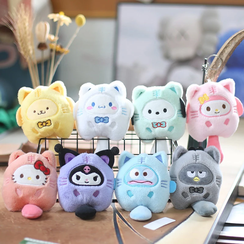 

Симпатичная плюшевая подвеска Sanrio Kuromi в виде кота, пельменей, пуриновая собака, мягкая плюшевая фигурка, кукла, подарок на день рождения