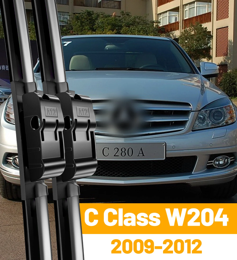 Scheibenwischer vorne, für Mercedes Benz C-Klasse W204 2009 2010 2011 2012, Windschutzscheibe, Windschutzscheibe, Frontscheibe, 24 Zoll + 24 Zoll – Detail 1