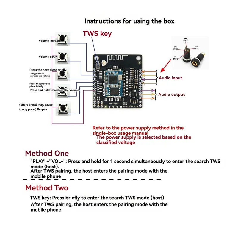 A75T QCC5125 V5.1 Bluetooth 보드 LDAC 무손실 AUX AAC/APTX/APTXLL/APTXHD/LDAC APP 이름 변경 암호 EQ