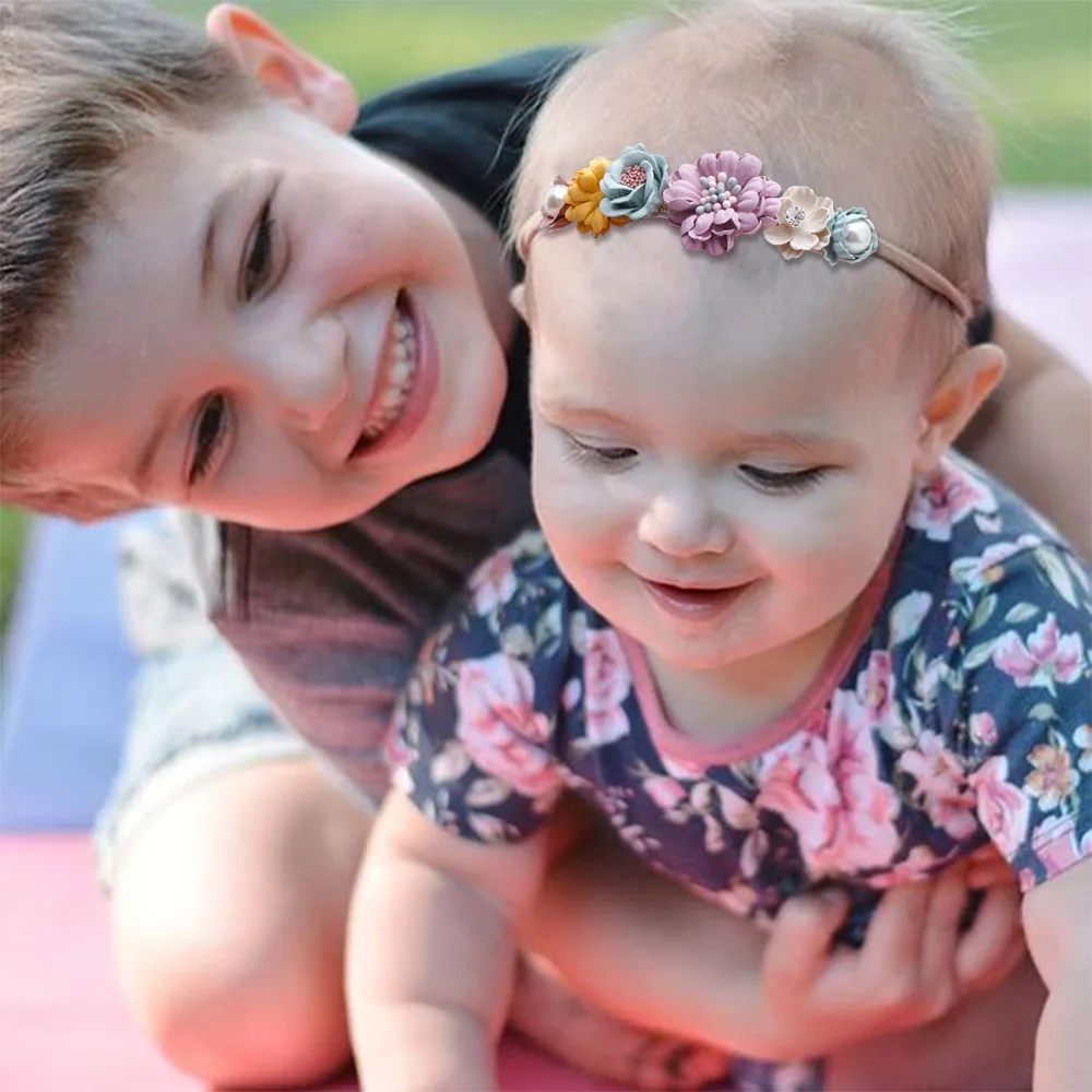 Baby Girl Headband Cute Baby Elastic Hair Band Newborn Head Flower Toddler Headband Headwear Kids Accessories hair accessories hair bands hair headband accessories baby headband set