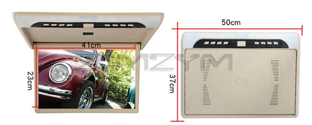 Monitor Auto Da 19 Pollici Montato A Soffitto KUNFINE - Lettore MP5 Per Veicoli