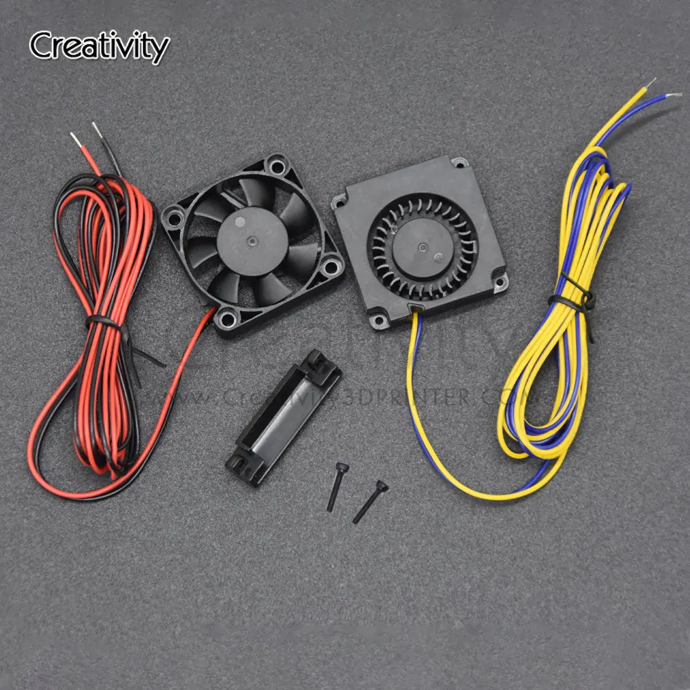 Ender 3 CR10 12V/24V 40*10mm 4010/5015 터보 팬 베어링 송풍기 방사형 냉각 팬 Ender3/CR-10/Ender5 용 4010 축 팬