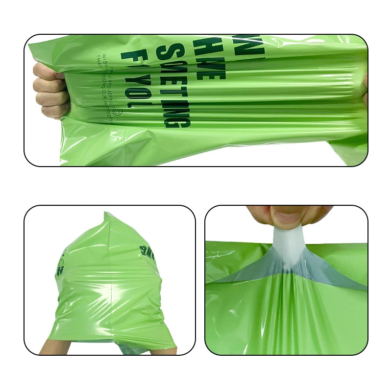 25x35cm Small Courier Bag Thank You Printed Shipping Envelope White/Pink/Green Plastic Express Mailing Bags Gift Pouches 10Pcs