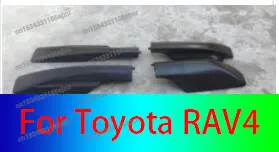 

Fit For Toyota RAV4 2006-2012 4pcs ABS Plastic Roof Rack Rail With Screws Roof Luggage Carriers Baggage Cover Accessories