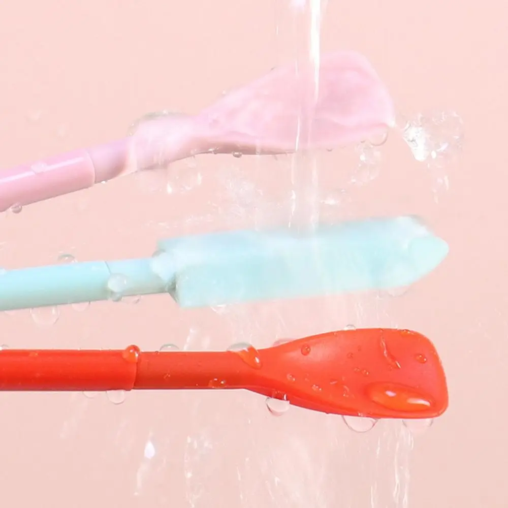 Oil Brush Last Drop Scoop Face Mask Brush Makeup Brushes Deep Bottle Scraper Cosmetics Spoon Silicone Telescopic Spatula
