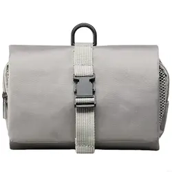 Deluxe Foldable Travel Toiletry Organizer (For Grey)