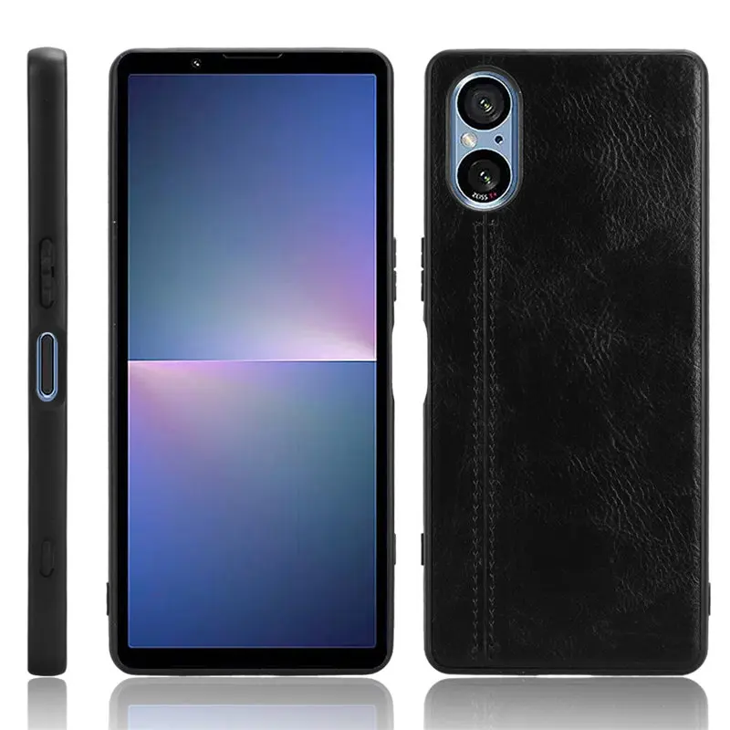 Per Sony Xperia 5 V 5 V Custodia In Pelle Pu Antiurto Cover Posteriore Rigida Custodia Opaca Per Sony Xperia 5 V 5 V Xperia5V Xq-De54