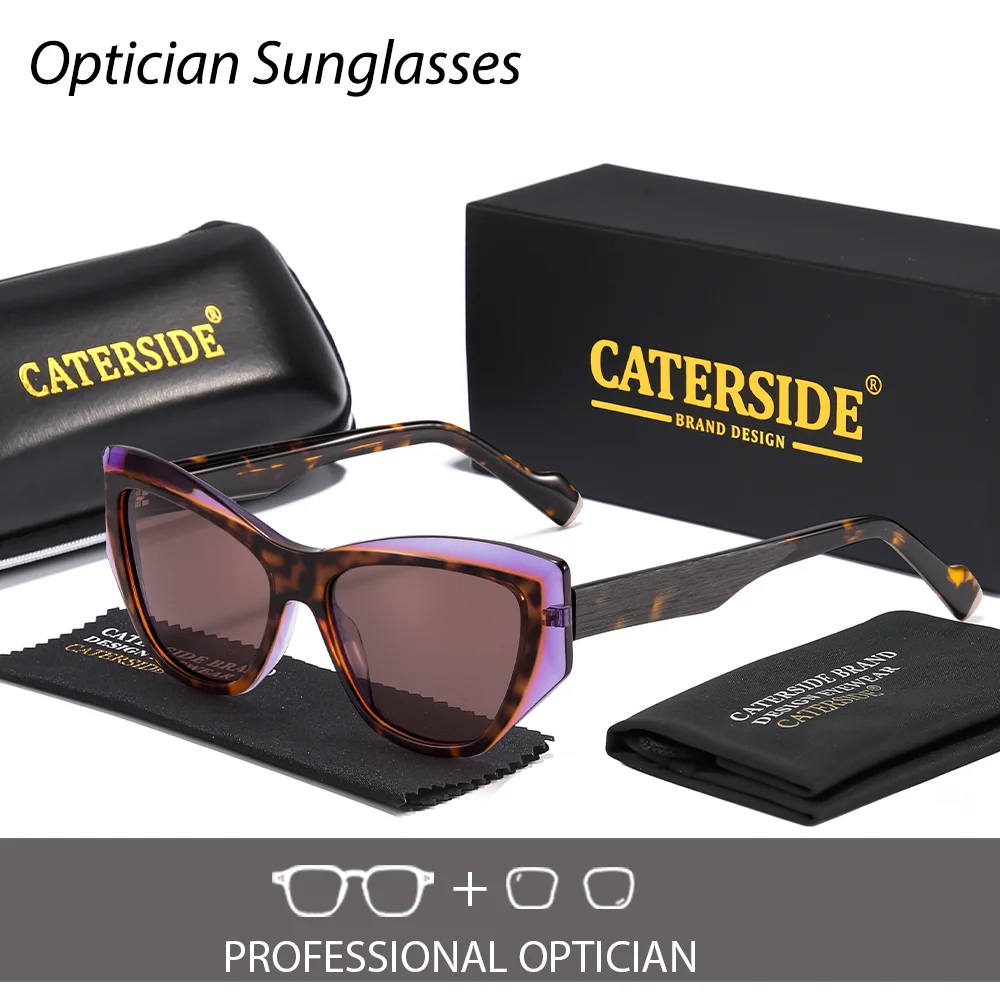 CATERSIDE Frauen Vintage Cat Eye Polarisierte Sonnenschirm Lesebrille Männer Outdoor Myopie Hyperopie Brillen UV400 – Detail 16