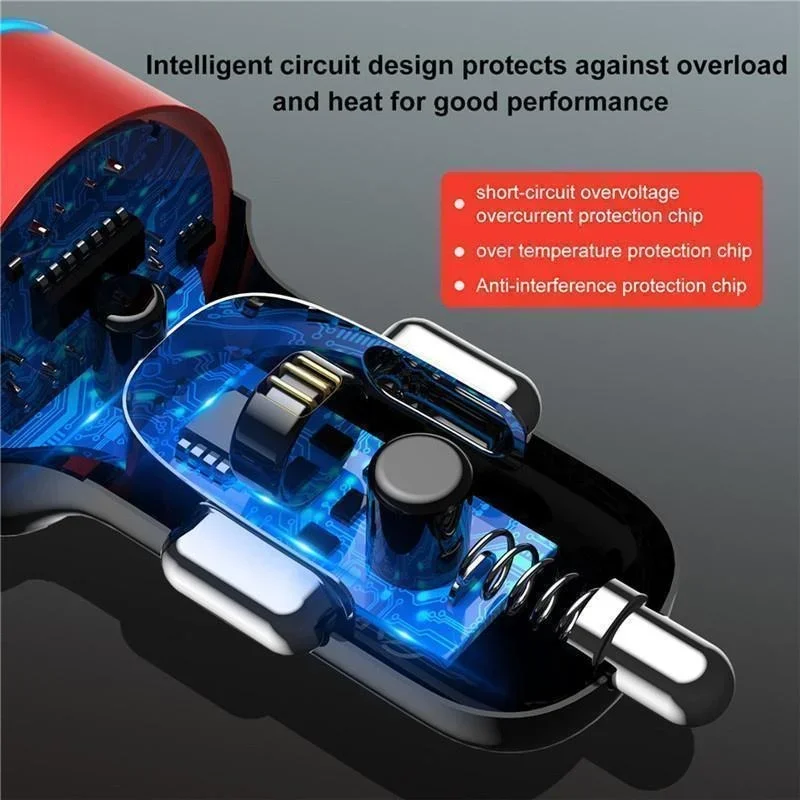 LED Display USB Phone Charger Car Adapter phone charger