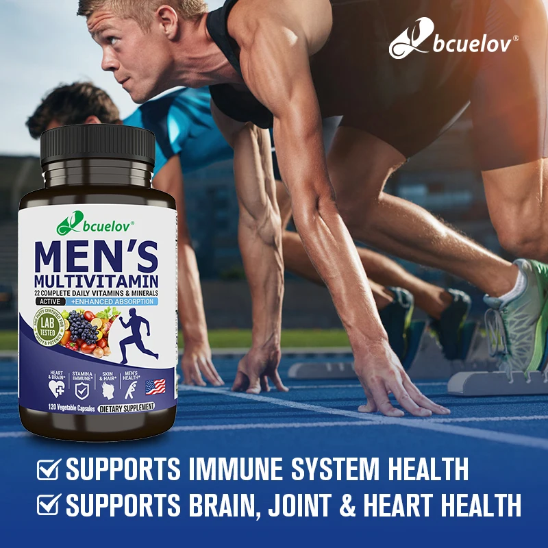 Men’s Vitamin Capsules Help Boost Energy, Support Brain, Joints, Skin