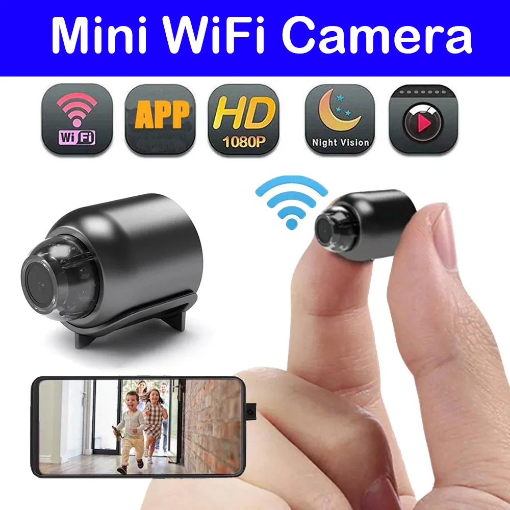 NF ROADTOLOVE Mini Camera Espion sans Fil WiFi, Camera 4K Surveillance