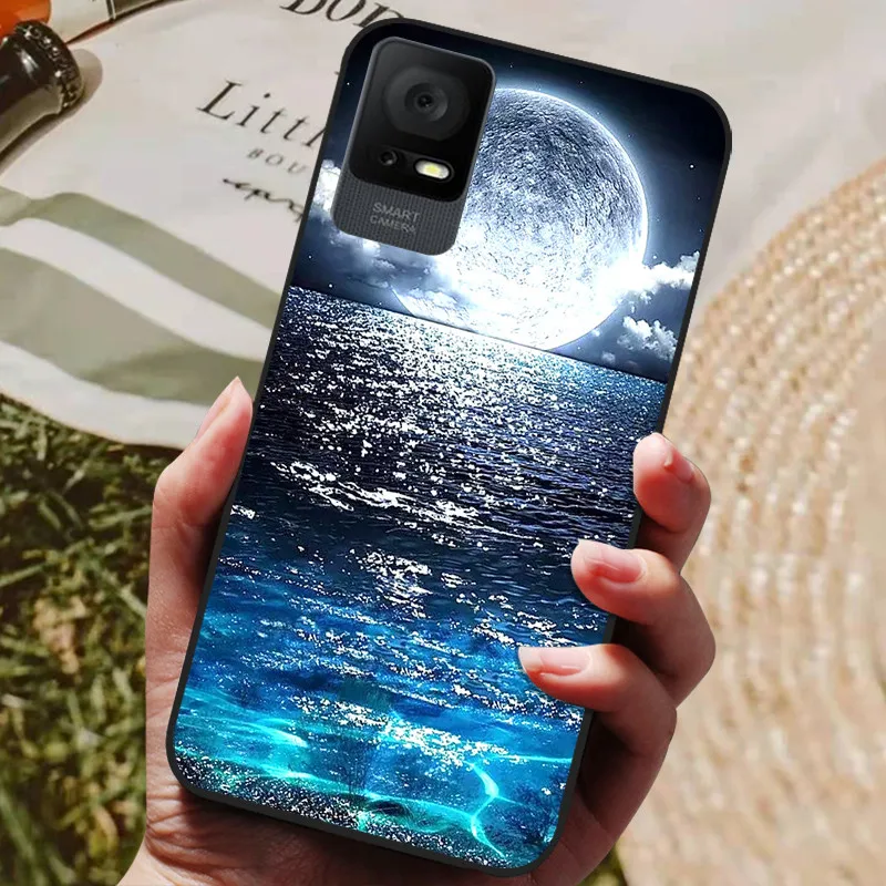 Black Silicone TPU Phone Cover with Soft Bumper Protection
