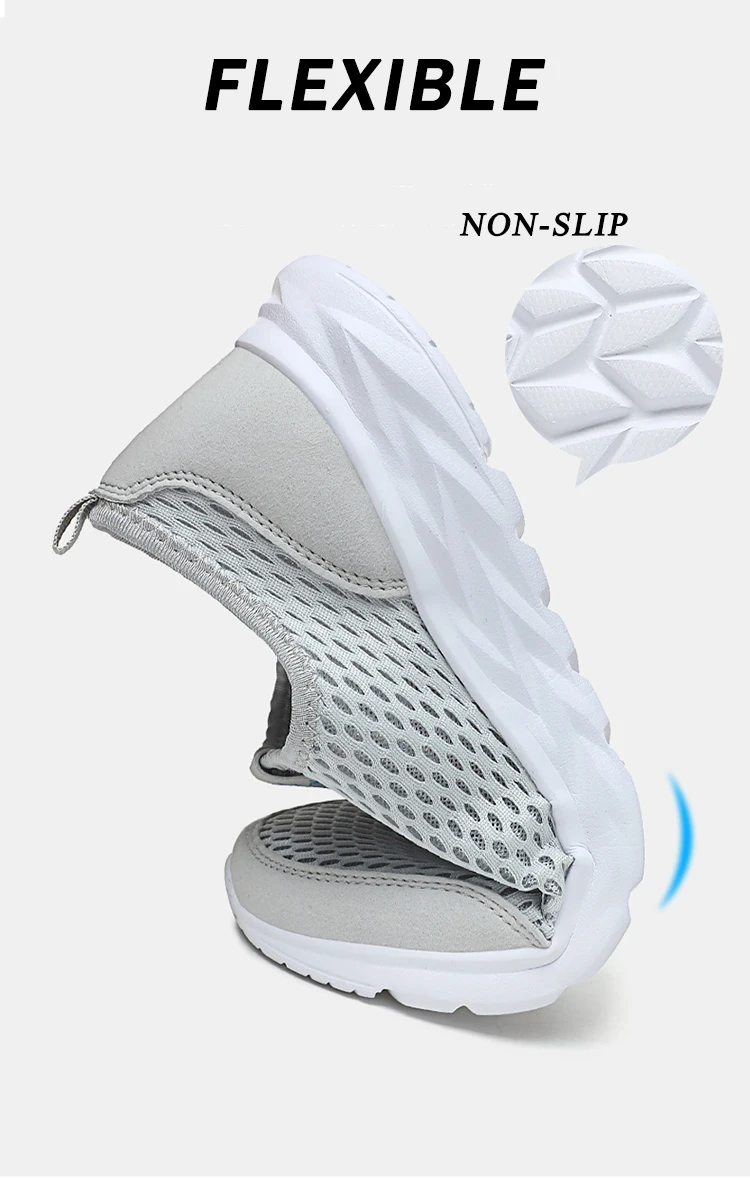 Lightweight Mens Casual Sneakers - Breathable Outdoor Walking Shoes