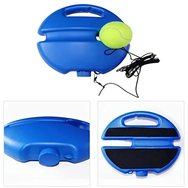 Heavy Duty Tennis Training Aids Base Elastic Rope Ball Practice Self-Duty Rebound Tennis Trainer Partner Sparring Device tennis accessories,tennis trainer